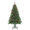 vidaXL Sapin de No&euml;l artificiel Vert 150 cm PVC, Acier et Plastique