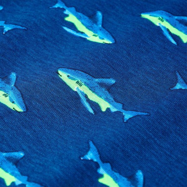 T-shirt pour enfants bleu fonc&eacute; 104