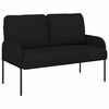 vidaXL Canap&eacute;s avec coussin 110cm Noir Contreplaqu&eacute;