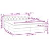 vidaXL Sommier &agrave; lattes de lit et matelas gris fonc&eacute; 180x220cm velours
