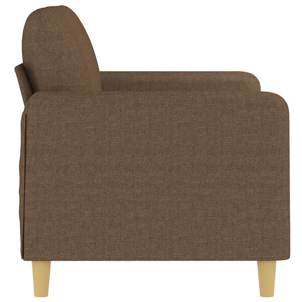 vidaXL Canap&eacute; &agrave; 2 places Marron 120 cm Tissu