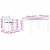 vidaXL Ensemble de salle &agrave; manger pour jardin 3 pcs Marron