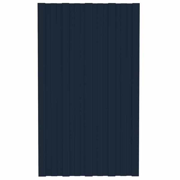 vidaXL Panneau de toiture 12 pcs Anthracite 80 x 45 cm Acier galvanis&eacute;