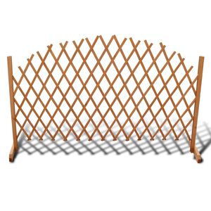 vidaXL Cl&ocirc;ture en treillis bois solide 180x100 cm
