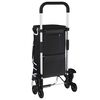 vidaXL Trolley de shopping Noir 47 x 39 x 100,5 cm Tissu Oxford
