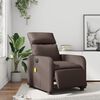vidaXL Fauteuil de massage inclinable &eacute;lectrique marron similicuir
