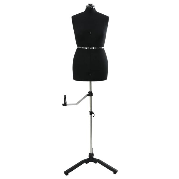 vidaXL Forme de Robe Ajustable F&eacute;minine Noir m Velours