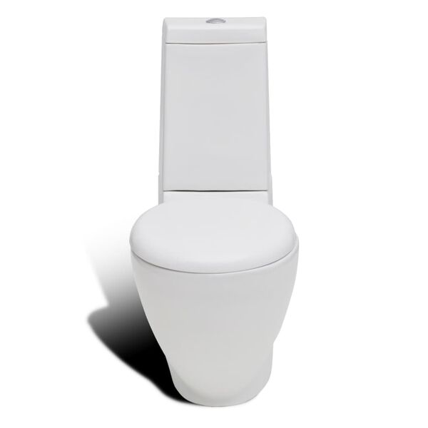 vidaXL Ensemble de toilette et bidet sur pied blanc c&eacute;ramique