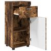 vidaXL Ensemble d'armoire de salle de bain TULUM Ch&ecirc;ne fum&eacute;