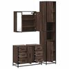 vidaXL Ensemble de meubles de salle de bain 3 pcs Chêne marron