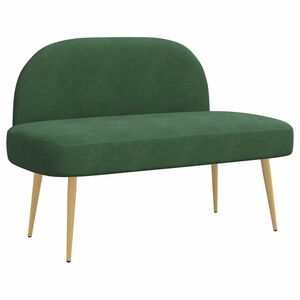 vidaXL Banc rembourr&eacute; avec dossier Vert jungle 110 x 60 x 76 cm