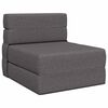 vidaXL Canap&eacute;-lit pliable Gris clair 70 x 80 x 60 cm Tissu