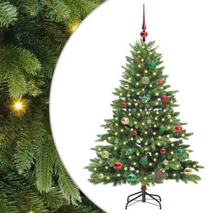 vidaXL Sapin de No&euml;l artificiel avec 150 LED Vert 150 cm PE et PVC