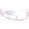 vidaXL Cadre de lit pour enfants avec t&ecirc;te de lit Rose 80 x 200 cm