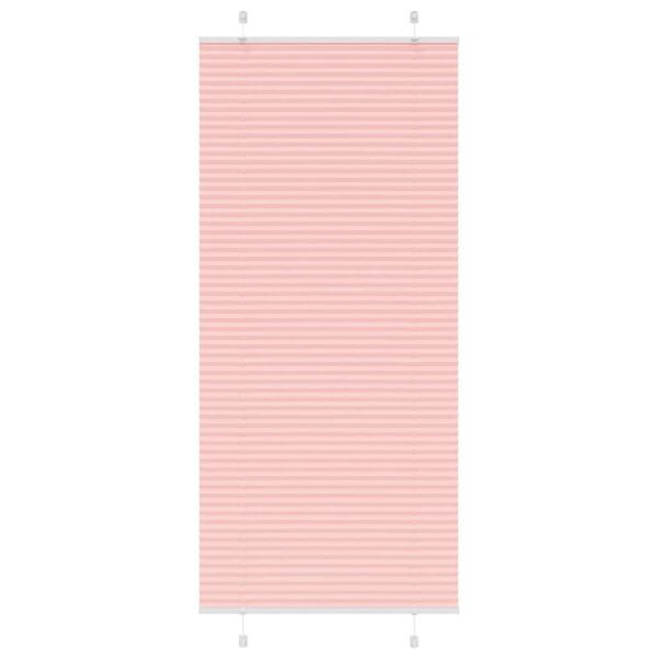 vidaXL Store pliss&eacute; rose 100x200 cm largeur du tissu 99,4 cm polyester