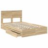 vidaXL Lit de Rangement Ch&ecirc;ne Sonoma 120 x 200 cm Bois d'ing&eacute;nierie
