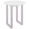 vidaXL Plateau de table Blanc brillant 70 x 70 x 1,5 cm