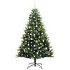 vidaXL Arbre de No&euml;l artificiel en silicone flexible 300 LEDs 210 cm