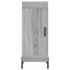 vidaXL Buffet haut Sonoma gris 34,5x34x180 cm Bois d'ing&eacute;nierie