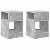 vidaXL Table d'appoint 2 pcs Gris b&eacute;ton 30,5 x 30 x 45 cm