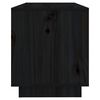 vidaXL Meuble TV Noir 74x34x40 cm Bois de pin massif