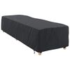 vidaXL Housse de Transat Uni Noir 74 x 210 x 40 cm tissu