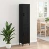vidaXL Haut Armoire Ch&ecirc;ne noir 34,5 x 34 x 180 cm Bois d'ing&eacute;nierie