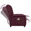 vidaXL Fauteuil électrique de massage Violet Tissu