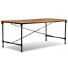 vidaXL Table à manger Bois de récupération massif 180 cm