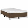 vidaXL Cadre de lit sans matelas marron fonc&eacute; 120x190 cm tissu