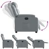 vidaXL Fauteuil inclinable &eacute;lectrique Gris Similicuir