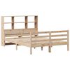 vidaXL Lit bibliothèque sans matelas 140x200 cm bois massif de pin