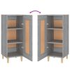 vidaXL Buffet Sonoma gris 34,5x34x90 cm Bois d'ingénierie