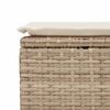 vidaXL Salon de jardin avec coussins 6 pcs beige r&eacute;sine tress&eacute;e