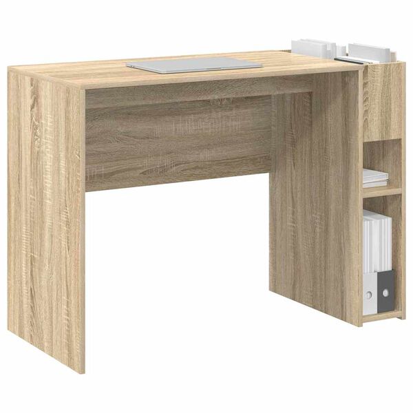 vidaXL Bureau Ch&ecirc;ne Sonoma 109 x 50 x 78 cm Bois d'ing&eacute;nierie