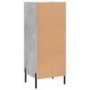 vidaXL Buffet Gris béton 34,5x34x90 cm Bois d'ingénierie