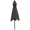 vidaXL Parasol d'ext&eacute;rieur avec poteau en m&eacute;tal 300 cm Anthracite