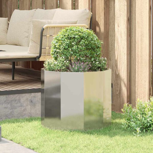 vidaXL Jardini&egrave;re Argent 60 x 60 x 50 cm Acier galvanis&eacute;