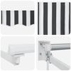 vidaXL Auvent r&eacute;tractable anthracite et blanc 4,5x3 m tissu/aluminium
