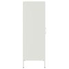 vidaXL Buffet haut blanc 36x39x113 cm acier