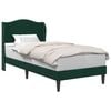 vidaXL Cadre de lit avec t&ecirc;te de lit Vert fonc&eacute; 80 x 200 cm Velours