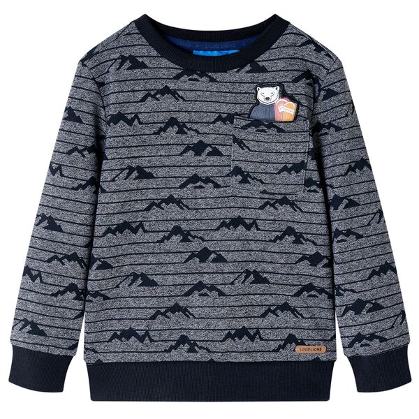 Sweatshirt pour enfants mélange bleu marine 92