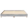 vidaXL Cadre de lit sans matelas sonoma gris 160x200cm bois ingénierie