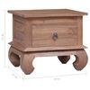vidaXL Table de chevet 45x35x40 cm Bois de teck solide