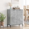 vidaXL Buffet Gris b&eacute;ton 69,5 x 33 x 82 cm Bois d'ing&eacute;nierie