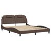 vidaXL Cadre de lit Viana sans matelas marron 160x200 cm similicuir