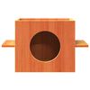 vidaXL Maison pour chat cire marron 51x35x30 cm bois de pin massif