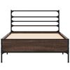 vidaXL Cadre de lit sans matelas chêne marron 75x190 cm