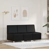 vidaXL Unit&eacute; de Sofa Modulaire Sans Accoudoirs 3 pcs Noir