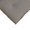 vidaXL Coussin de Dos Taupe 200 x 19 x 50 cm tissu
